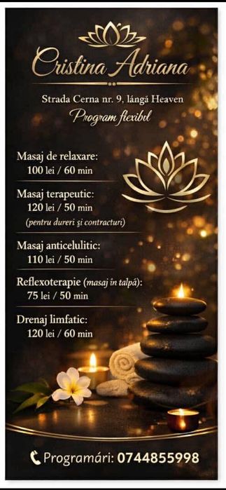 Servicii de masaj profesionale