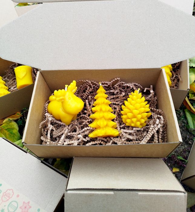 Подаръчни Кутии - Свещи от Пчелен Восък