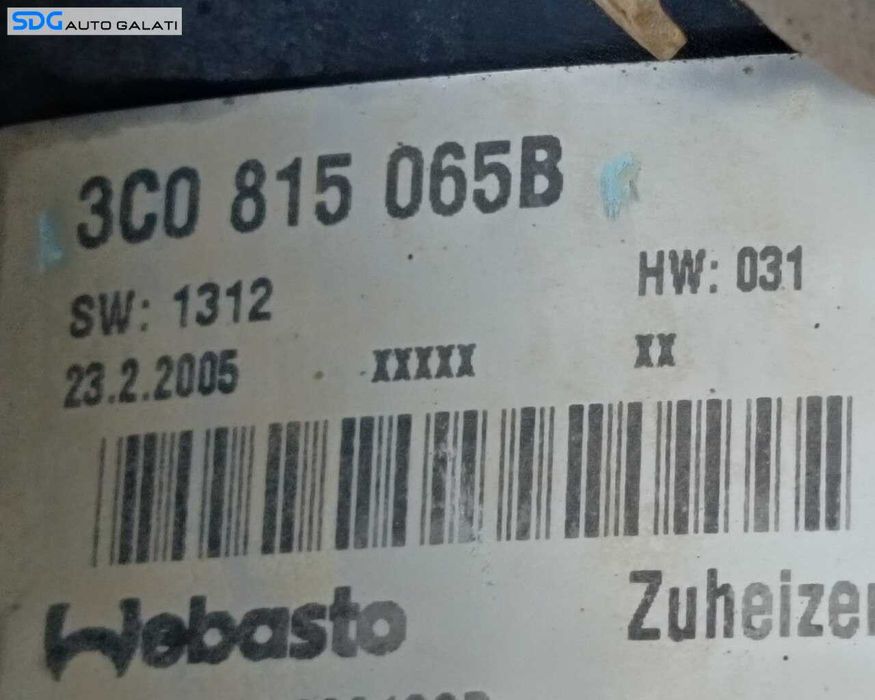 Webasto Pompa Incalzire Auxiliara Volkswagen Passat B6 2.0 TDI 2005 - 2010 Cod 3C0815065B, 9008372C [LR6012]