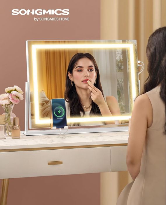 Огледало за грим с ЛЕД осветление