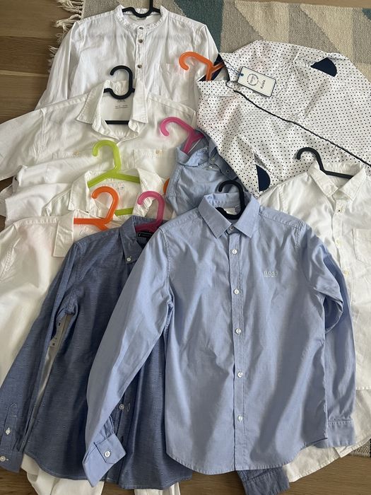 Lot cămăși copii branduri cunoscute – Zara, BOSS, Tommy Hilfiger, H&M, Kulala – mai multe mărimi
