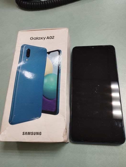 Самсунг А02 Blue