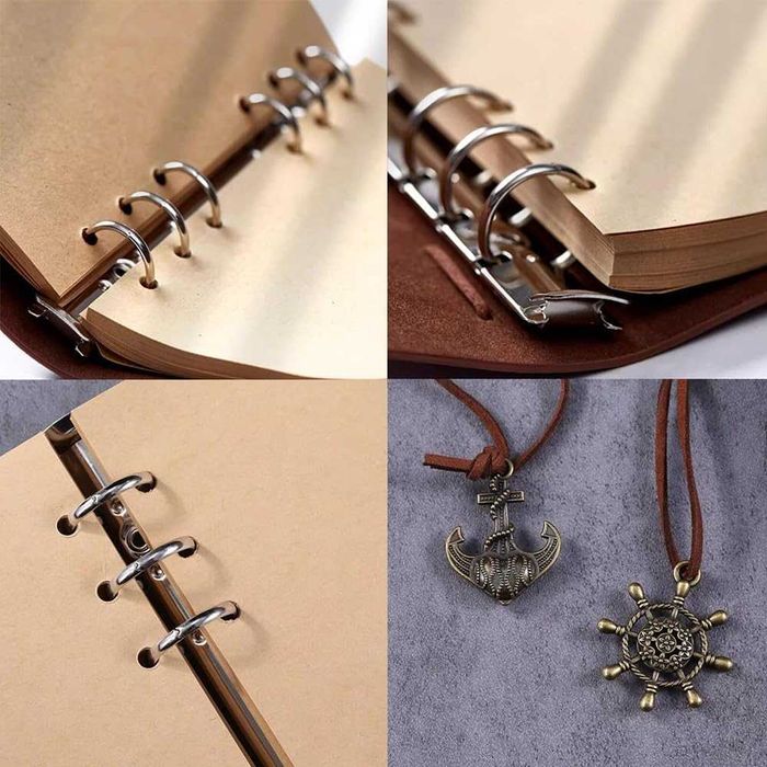 Agenda stil nautic format A6 150 pagini coperta din piele artificiala