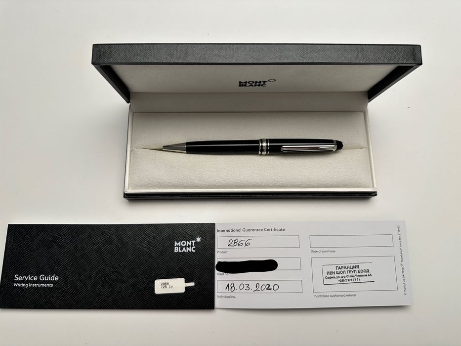Продавам химикалка MONTBLANC MEISTERSTUCK 164 CLASSIQUE Black/Platinum