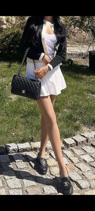 Оригинална Chanel Чанта от Естествена Агнешка Кожа Верифицирана с Чип