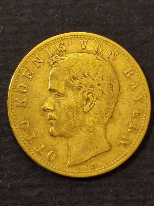 Златна Монета 10 Марки , Лудвиг III , Лудвиг II , Ото