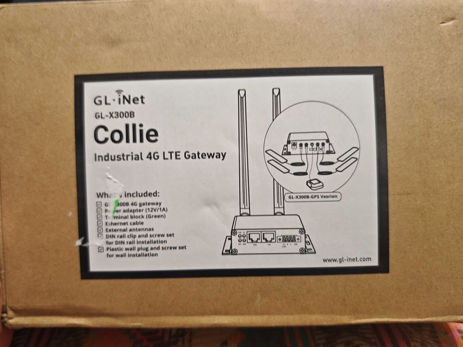 GL-iNet Collie GL-X300B 4G LTE i GPS версия индустриален gateway,рутер