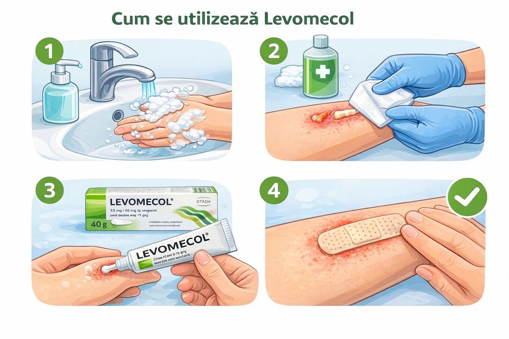 Levomecol Unguent 40g- Antibacterian și cicatrizant rapid