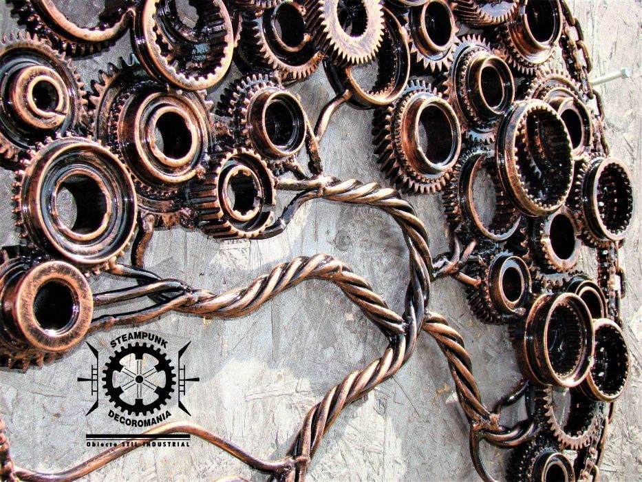 Copacul abundentei/Pomul abundentei.Decor Steampunk, stil industrial