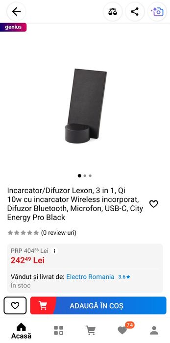 Incarcator/difuzor Lexon 3 in 1
