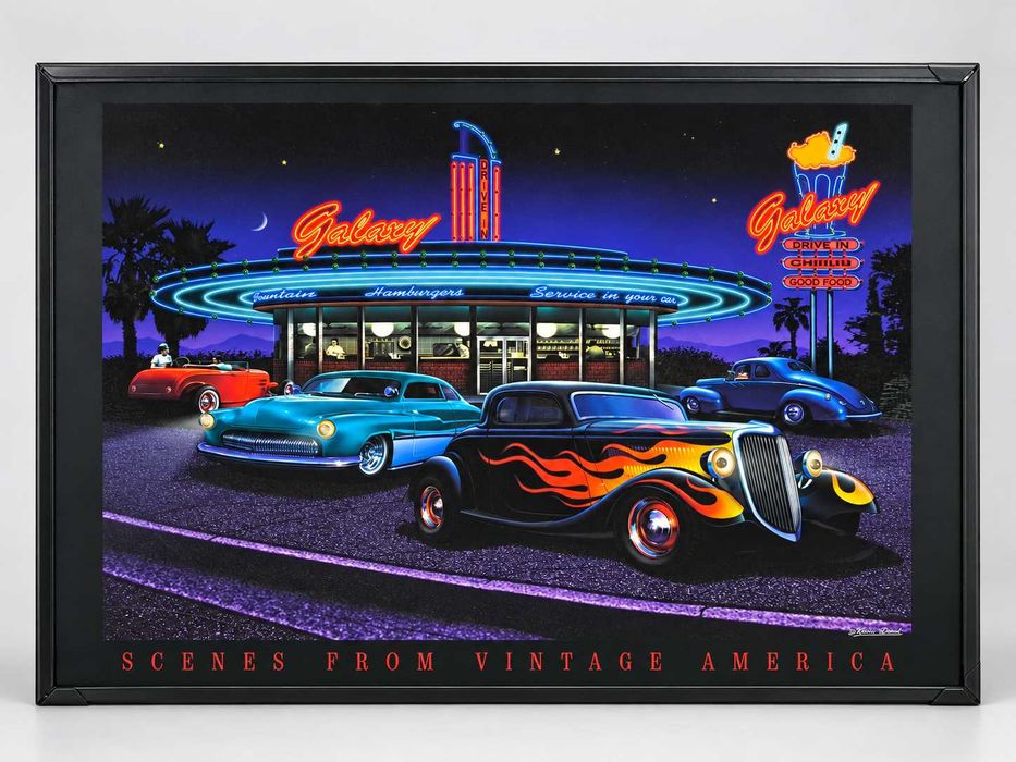 Galaxy Drive-In LED картина 90x60 см