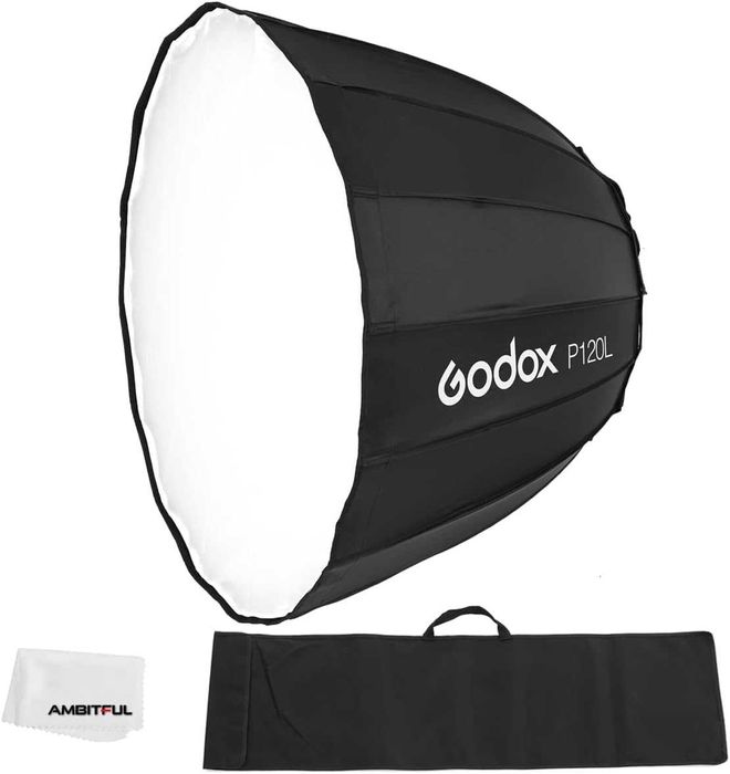 Параболичен софтбокс Godox P120L  Parabolic Softbox with bowens mount