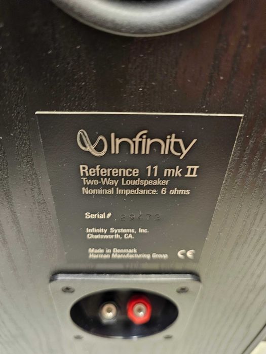 Boxe raft Infinity Reference 11 Mk2 6ohm Danemarca 2 cai inalte de titan