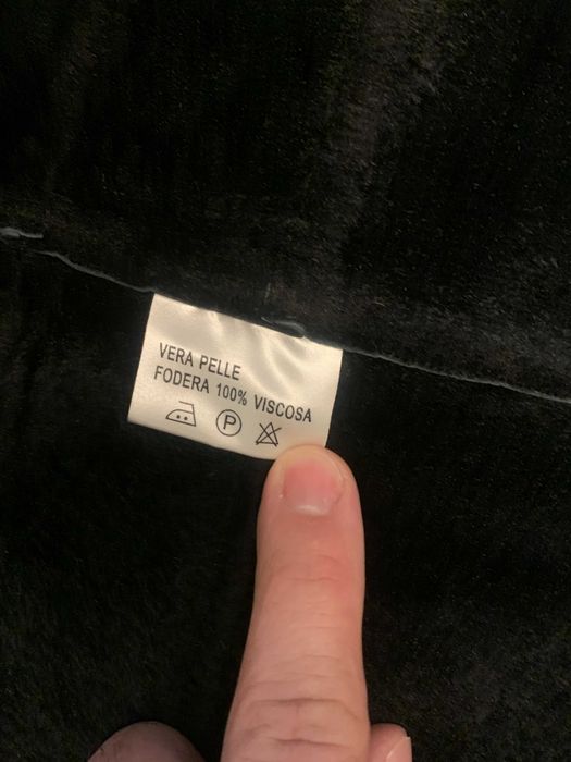 Geacă piele naturală bărbați XL, Vera Pelle Italia, NOUĂ