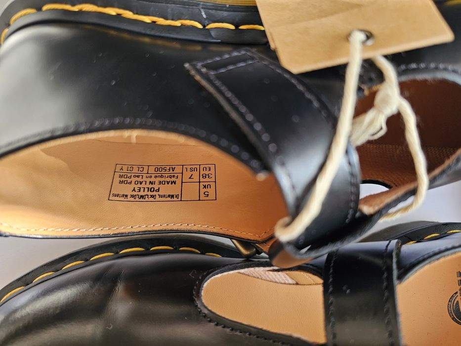 Нови Dr. Martens кубинки / обувки от естествена кожа – черни