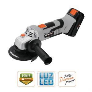 Ъглошлайф акумулаторен 115mm 20V Li-ion със зарядно и батерия DAEWOO