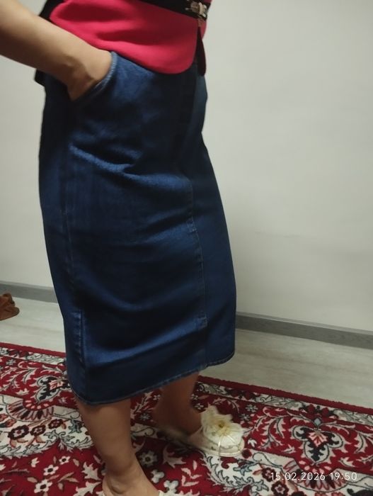 Костюмы, юбки джинсовые