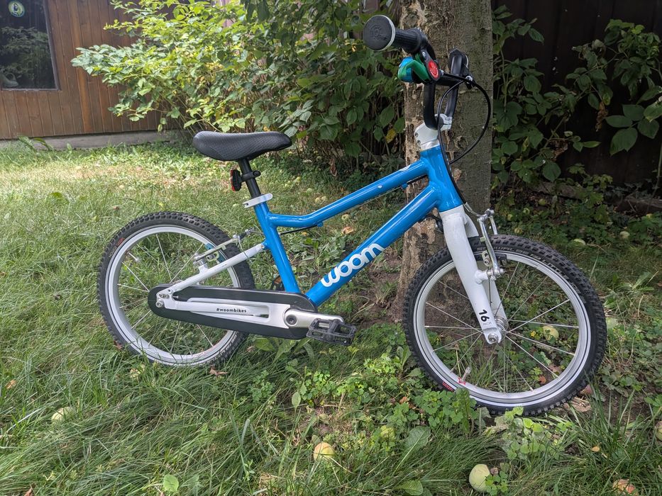 Bicicletă copii Woom 3 Albastră (16 inch) – Cumpărată în 2024