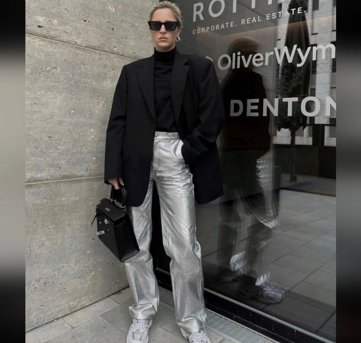 Pantaloni din piele naturala Zara Steven Meisel Capsule Collection