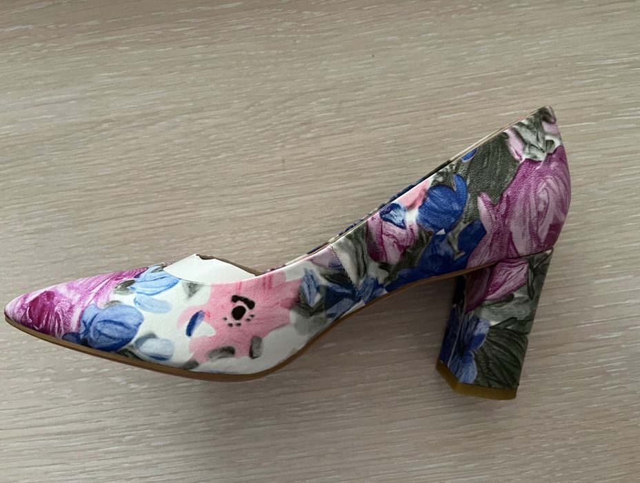 Туфли женские кожаные, б/у