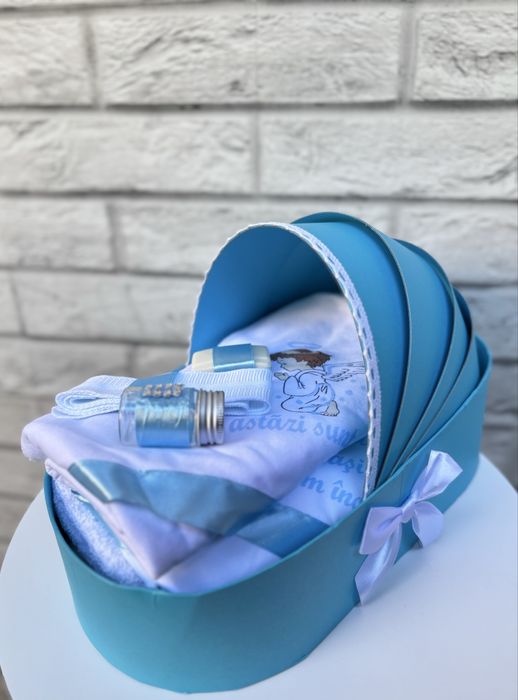 Set trusou pentru botez și lumânare pentru botez lut polimeric/Fimo