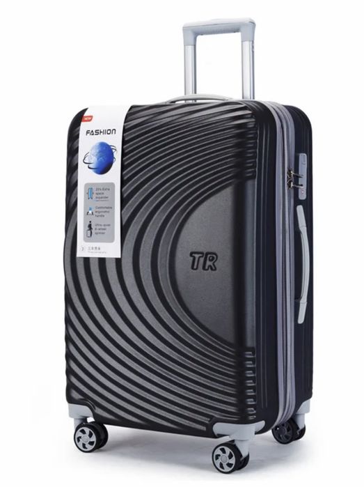 Куфар за ръчен багаж 57x38x23 см Лек ABS с разширител 5см, 4 колела