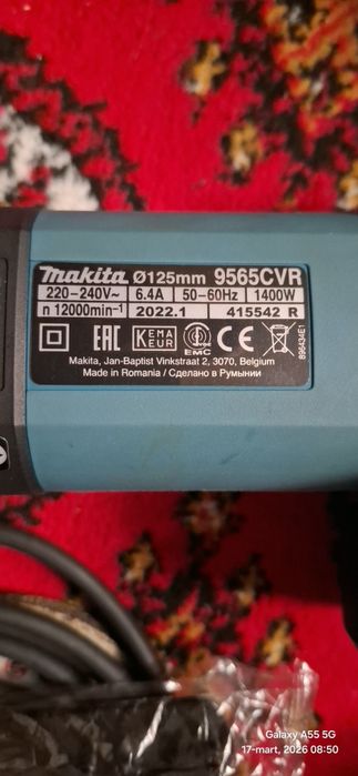 Оригинал перфоратор Makita HR2470 ва болгарка Makita 9565CVR сотилади.