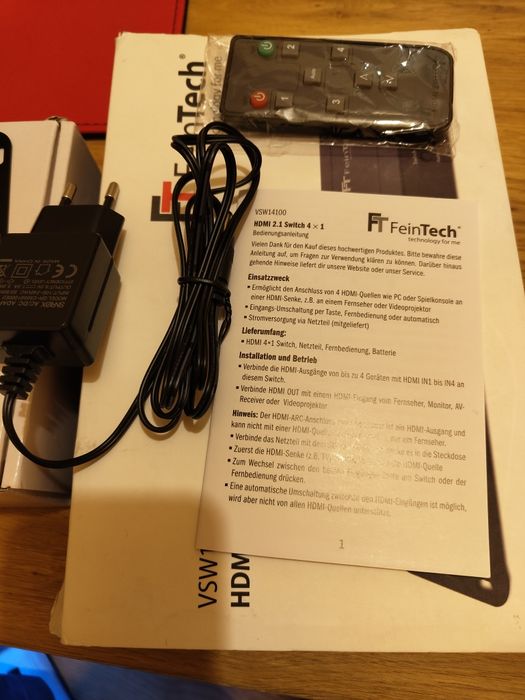 Switch HDMI 4 în 1 Feintech 8K 60Hz sau 4K 120Hz