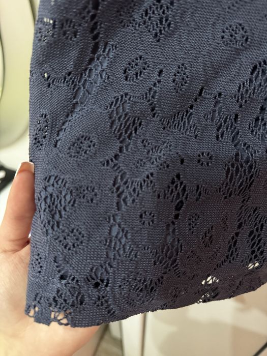 Детска тъмно синя рокля