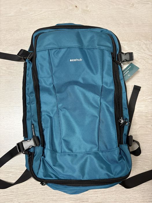 ECOHUB rucsac voiaj 30L 45x33x20 verde-albastru