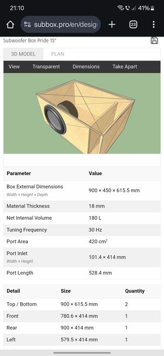 Incinta subwoofer