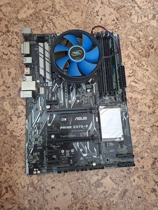 Комплект мат плата + процессор + 8gb ddr4