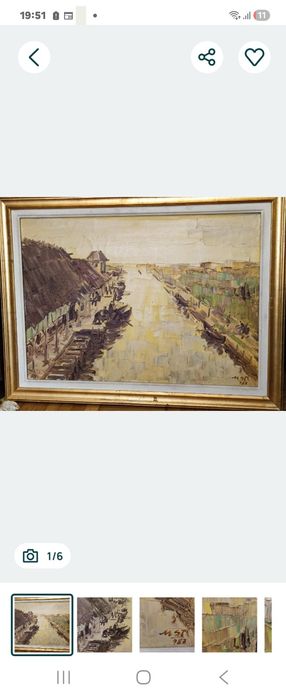 Stefan Marițan ,ulei pe panza 1987, "Cherhanaua din Jurilovca"