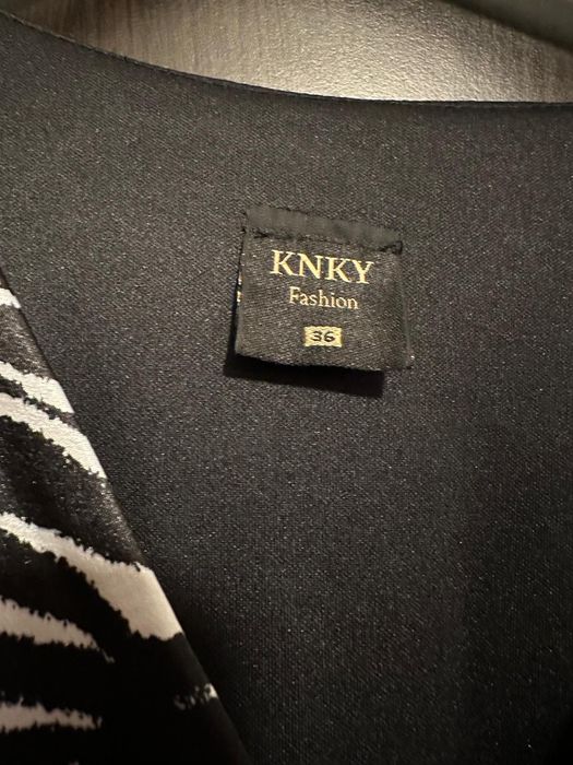 Rochie eleganta imprimeu alb negru