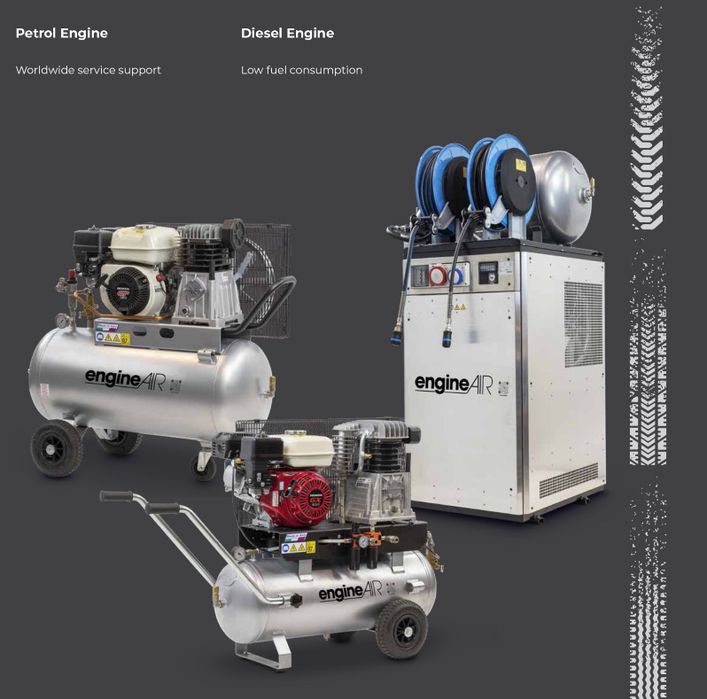 Motocompresoare / Compresoare cu motor termic Honda /Lombardini/Kohler