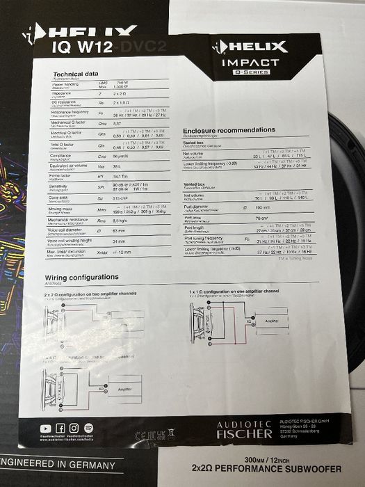Helix IQ w12 DVC2 под заказ!!!