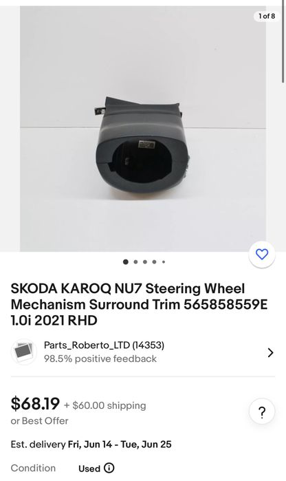 Kit manete Cruise Control+ spira airbag+ capac coloana volan Skoda/ VW