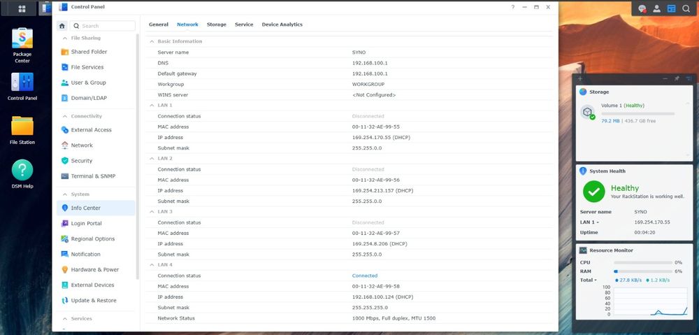 Server NAS Synology rs818rp+