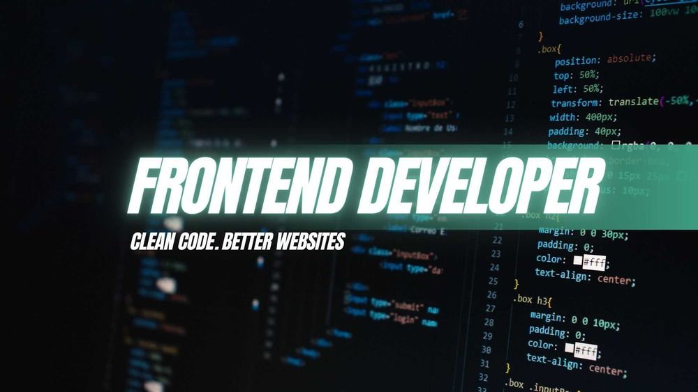 Frontend Developer Repar și modific site-uri HTML, CSS și JavaScript