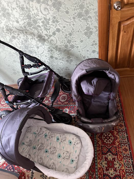 Коляска 3 в 1 RIKO, люлька, прогулочный блок ТОРГ ЕСТЬ