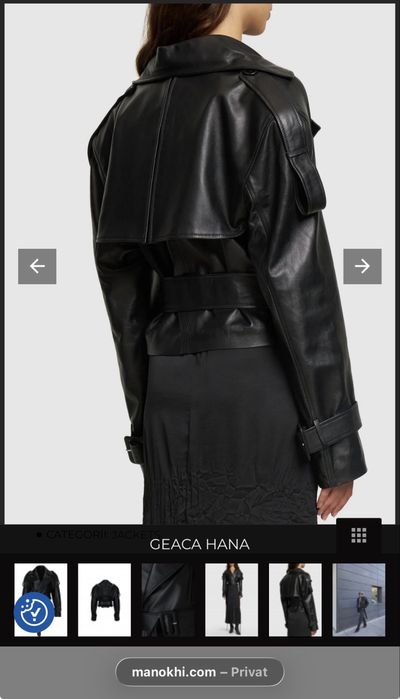 Geaca MANOKHI marime S ,piele naturala