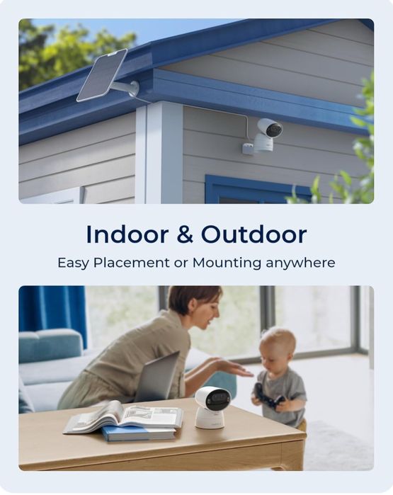 Камера със солар Reolink Argus Track 4K + solar 6W