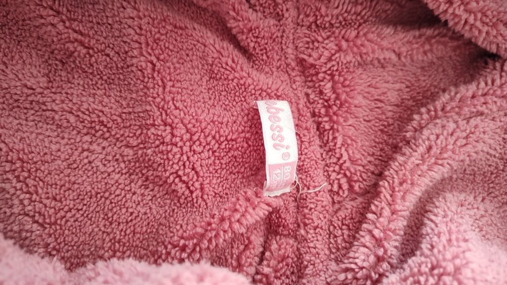 Бебешки зимен комплект розов 80 размер