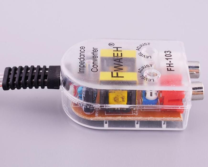 High low Adaptor audio (convertor audio) auto HI - Low Level to RCA