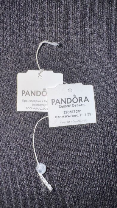 Пандора серьги оригинал