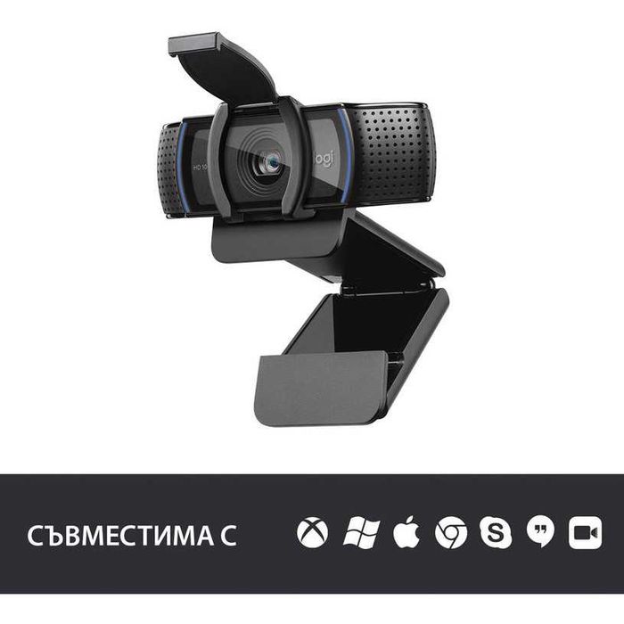 уеб камера Logitech C920s HD PRO - чисто нова - гаранция 2г.