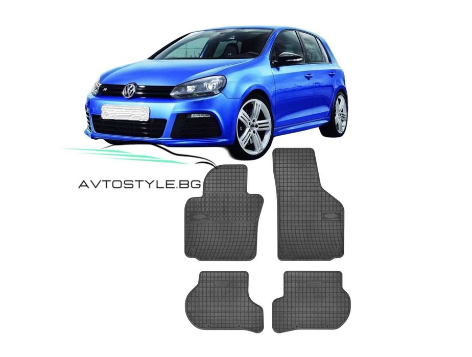 Гумени стелки зa VW Golf 6 ,2008-2013 г., Frogum