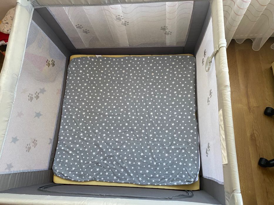 Сгъваема бебешка кошара + МАТРАК