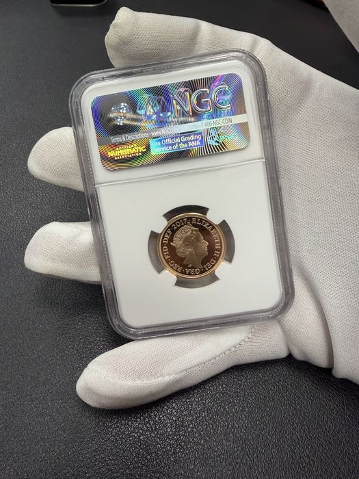 Златна монета 1 Sovereign 2017 Piedfort Proof – Pistrucci 200th Anniversary