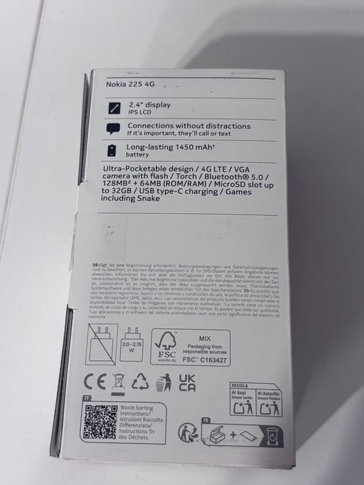 Телефон Nokia Нокия 225 4G